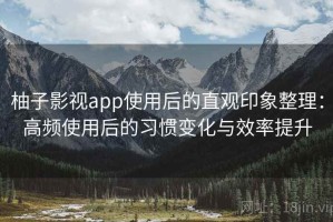 柚子影视app使用后的直观印象整理：高频使用后的习惯变化与效率提升