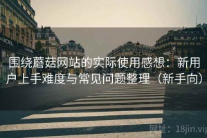 围绕蘑菇网站的实际使用感想：新用户上手难度与常见问题整理（新手向）