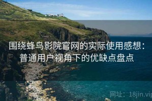 围绕蜂鸟影院官网的实际使用感想：普通用户视角下的优缺点盘点