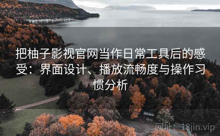 把柚子影视官网当作日常工具后的感受：界面设计、播放流畅度与操作习惯分析