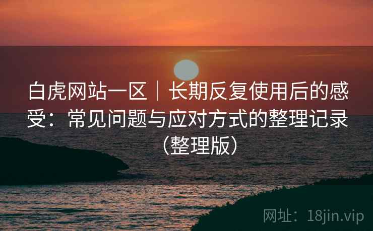 白虎网站一区｜长期反复使用后的感受：常见问题与应对方式的整理记录（整理版）