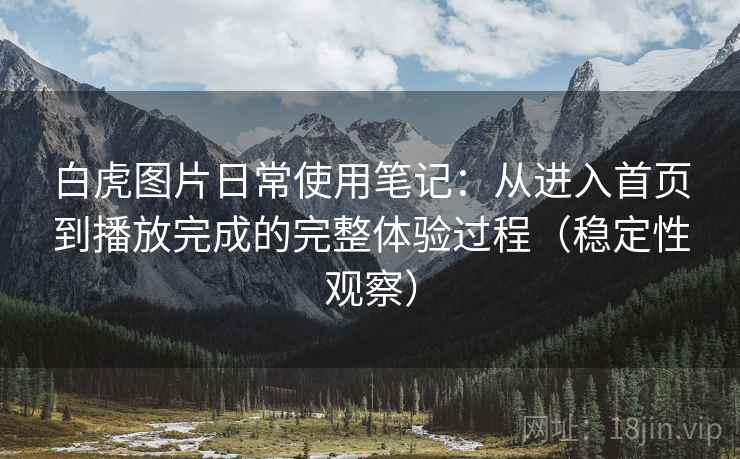 白虎图片日常使用笔记：从进入首页到播放完成的完整体验过程（稳定性观察）