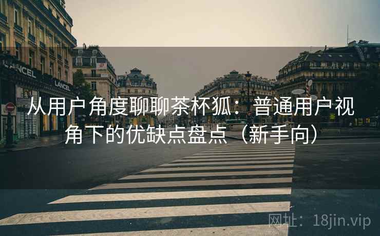 从用户角度聊聊茶杯狐：普通用户视角下的优缺点盘点（新手向）
