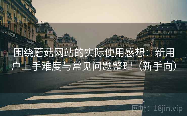 围绕蘑菇网站的实际使用感想：新用户上手难度与常见问题整理（新手向）